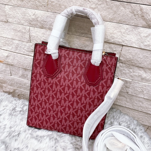 Michael Kors Mercer Extra-Small Logo and Leather Crossbody Bag - Picture 2 of 7